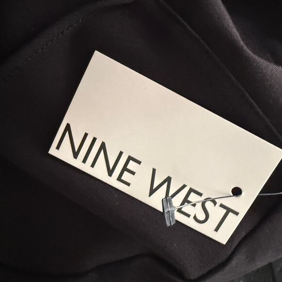 Nine West sz M black creased pants NWT - Picture 4 of 8